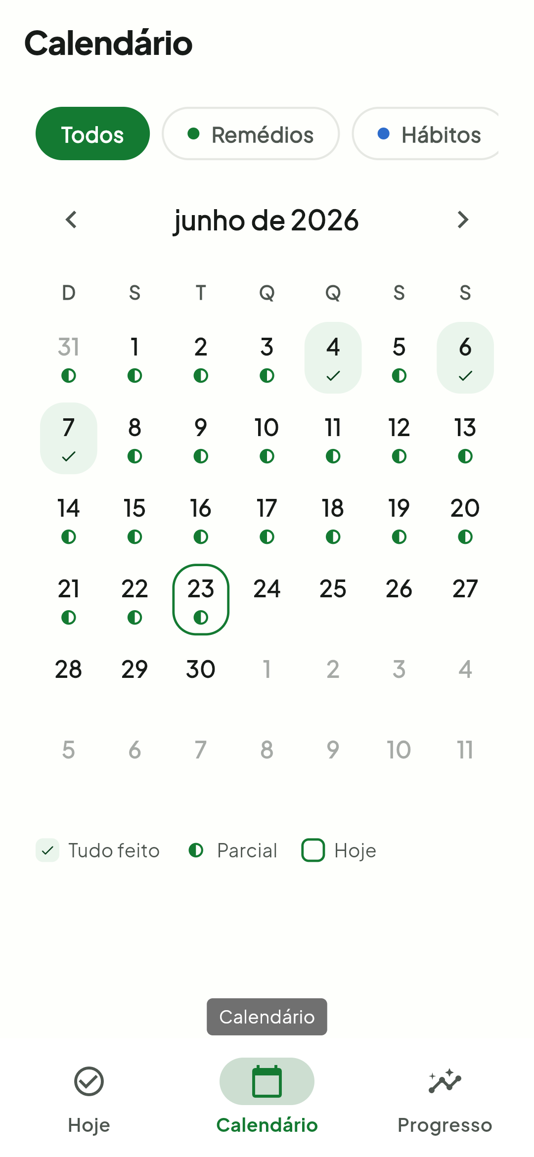 Calendário